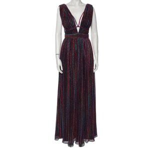 Jonathan Simkhai - Rainbow Metallic Goddess Gown Maxi Dress - XS- NWT
